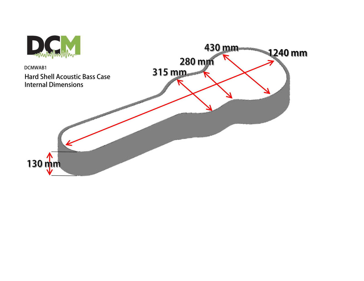 DCM WAB1 Acoustic Bass Wood Case