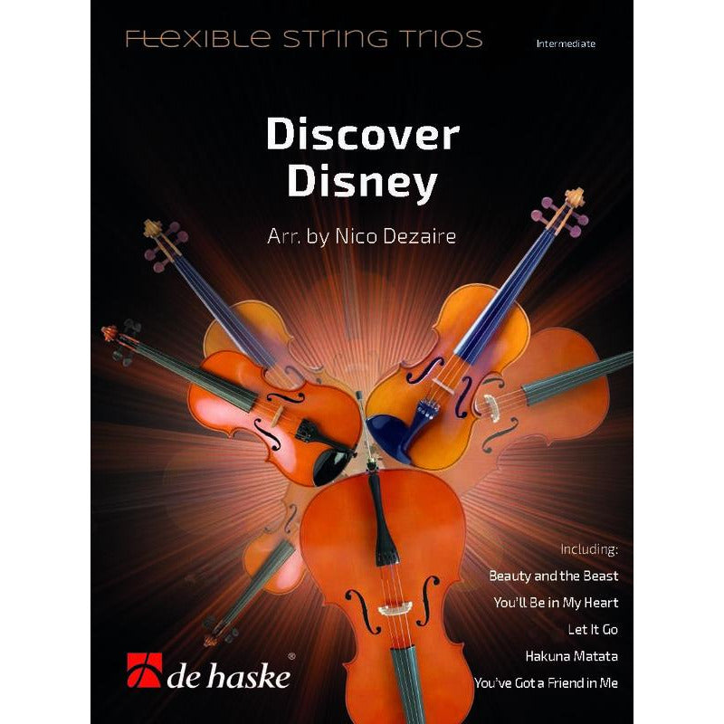 Discover Disney Flexible String Trios Score & Parts Book