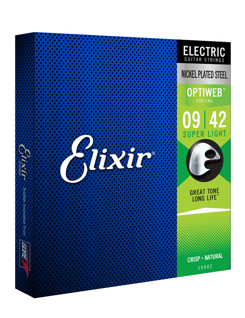 Elixir 19002 Optiweb Electric Guitar Nickel Super-Light String Set 9-42