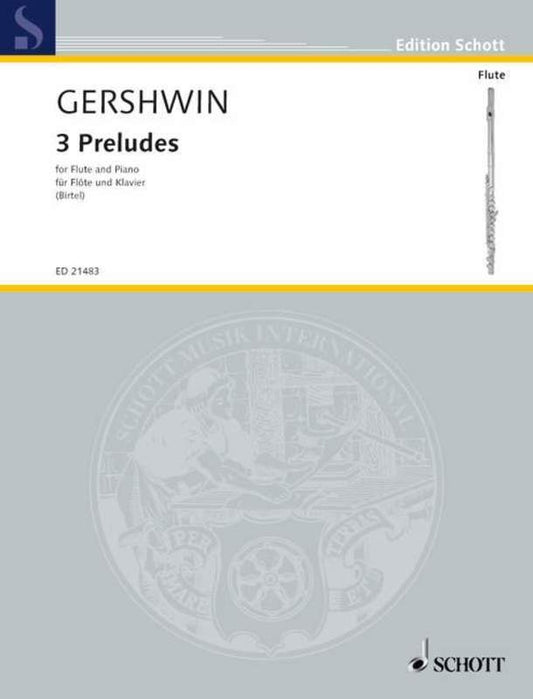 Gershwin - 3 Preludes For Flute with Piano Accompaniment Book