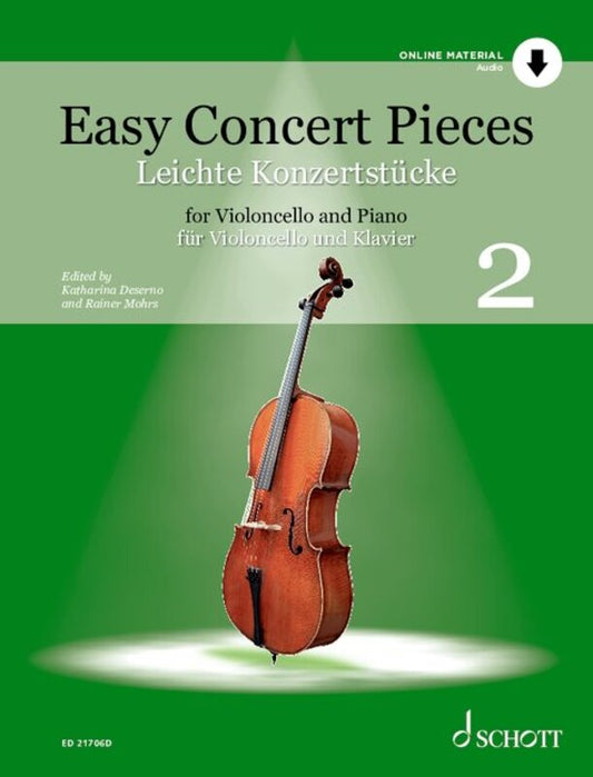 Easy Concert Pieces Vol 2 For Cello/Piano Bk/Ola