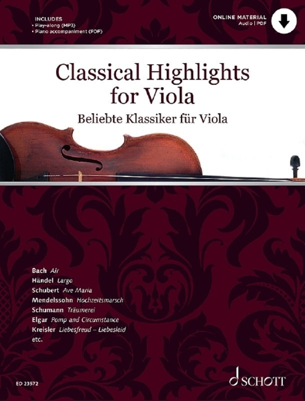 Classical Highlights For Viola Bk/Ola