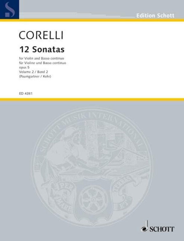 Corelli - 12 Sonatas Op 5 Bk 2 Violin/Piano