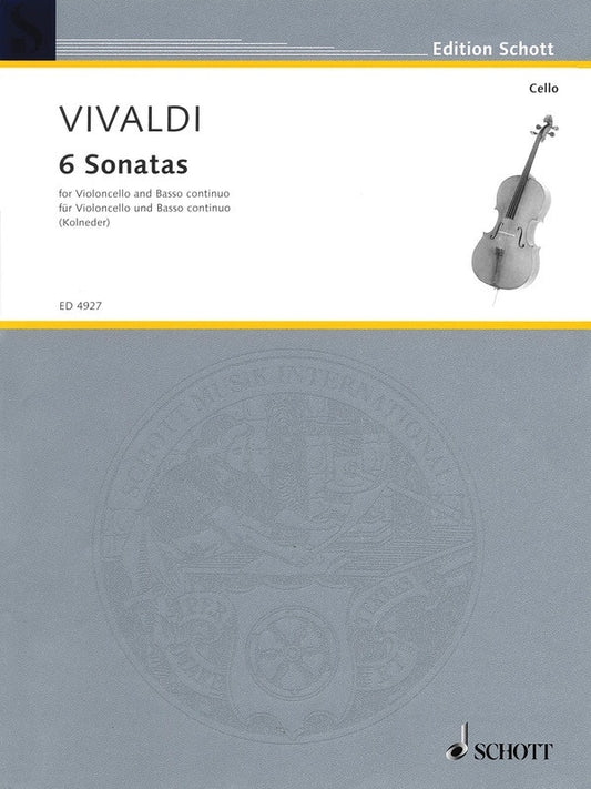 Vivaldi - 6 Sonatas Cello/Piano Ed Kolneder