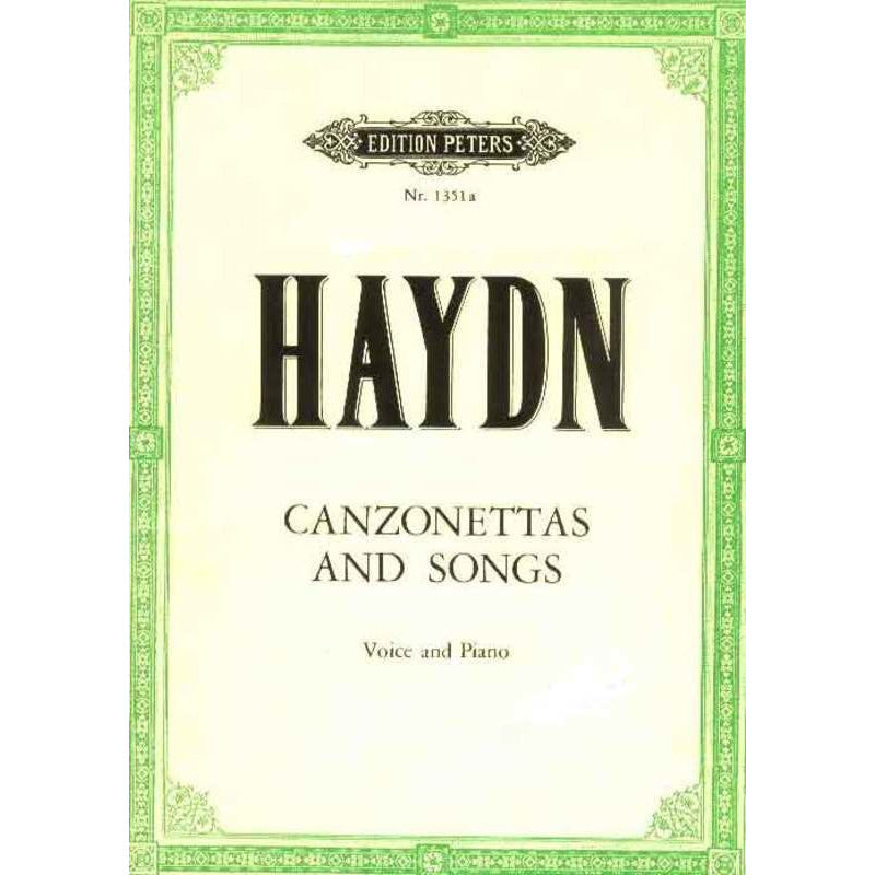 Haydn - 35 Canzonettas And Songs High Voice