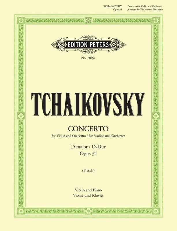 Tchaikovsky - Concerto In D Op 35 Violin/Piano