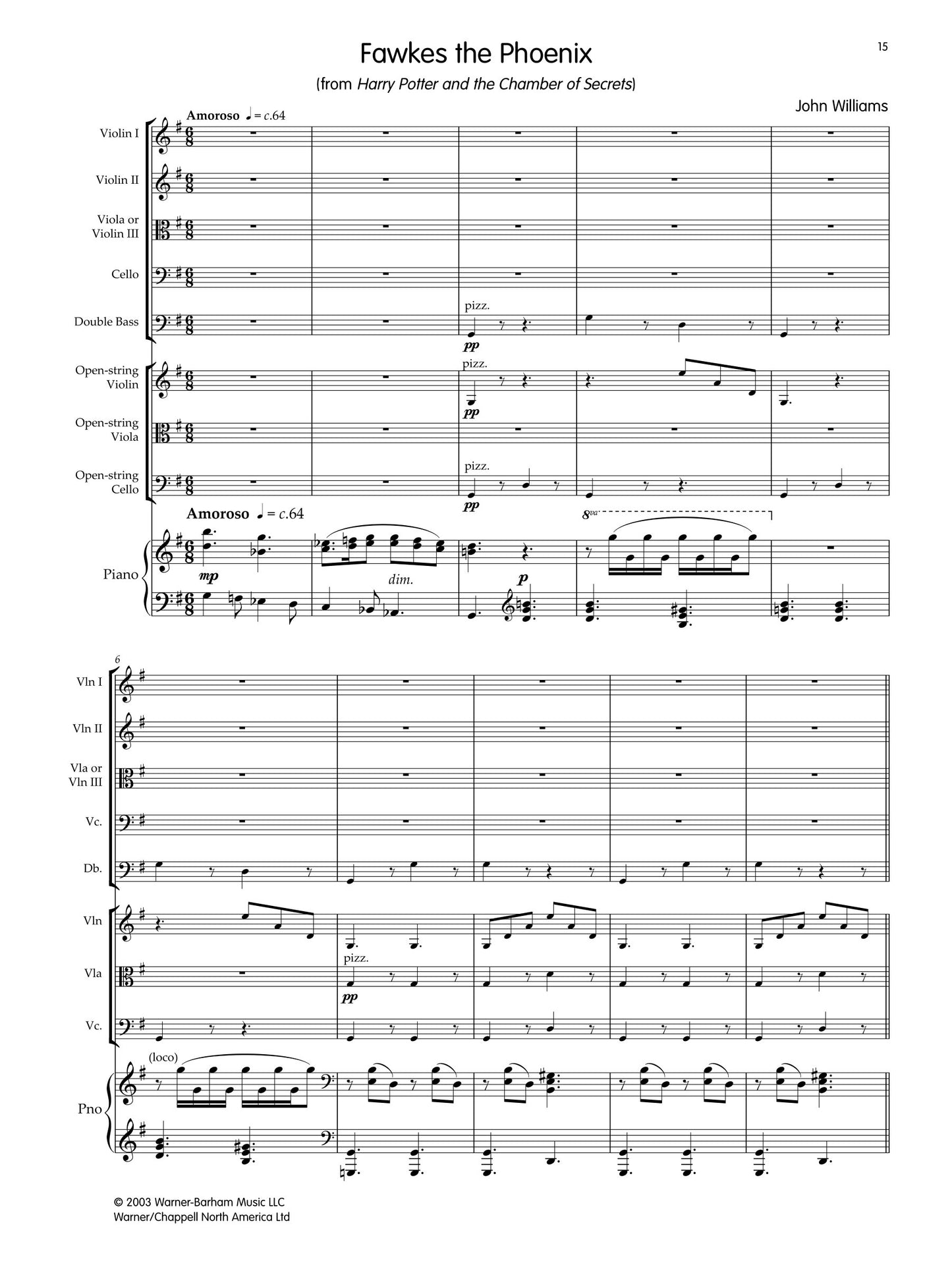 Stringpops - Harry Potter Score/Parts/Piano Accompaniment & Reproducible Sheet Music