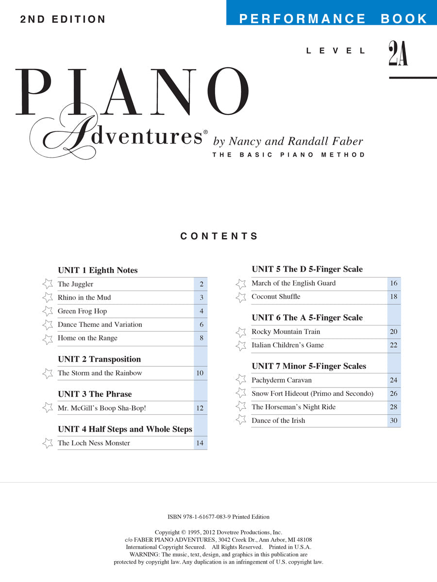 Piano Adventures: Performance Level 2A Book (2Nd Edition) & Keyboard