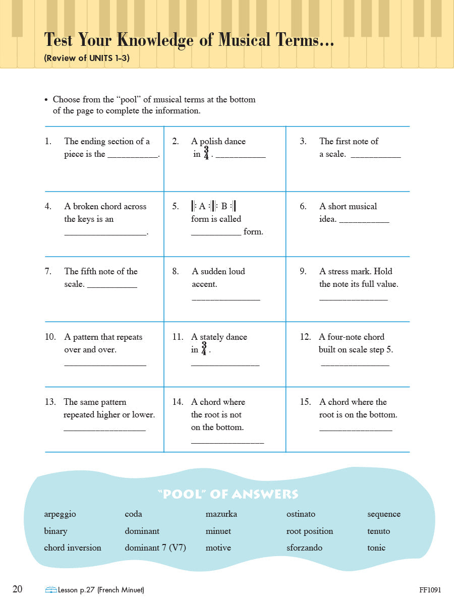 Piano Adventures: Theory Level 4 Book (2Nd Edition) & Keyboard