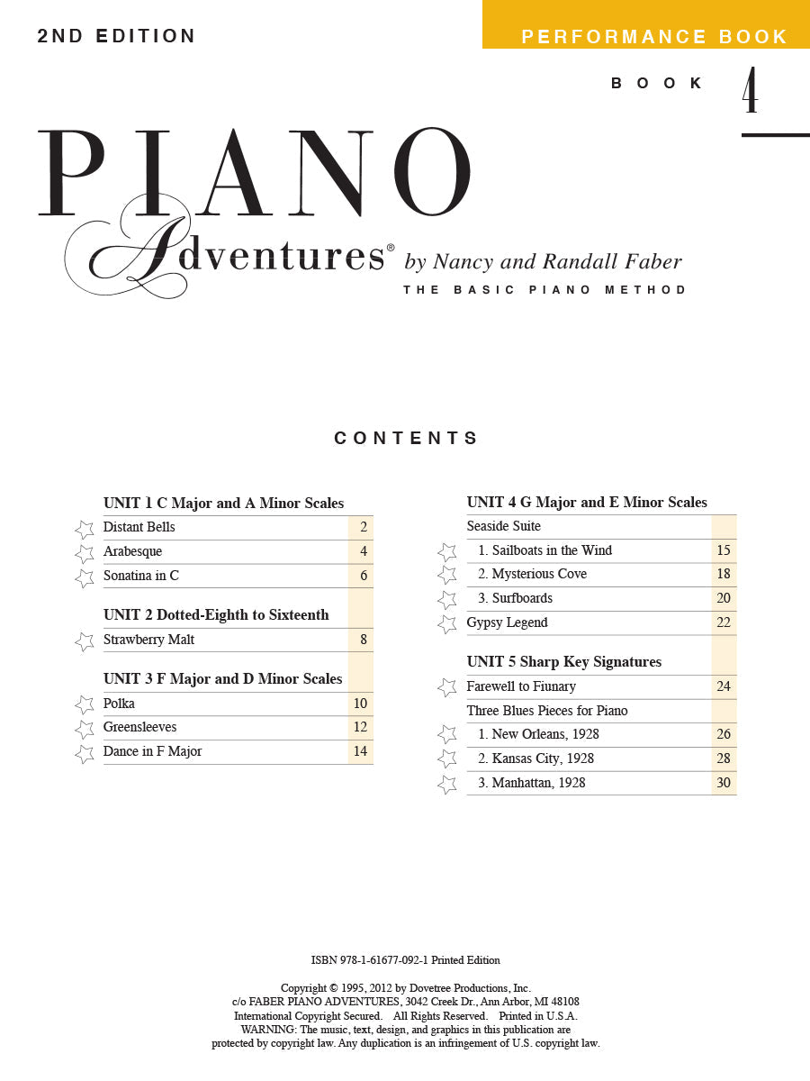 Piano Adventures: Performance Level 4 Book & Keyboard