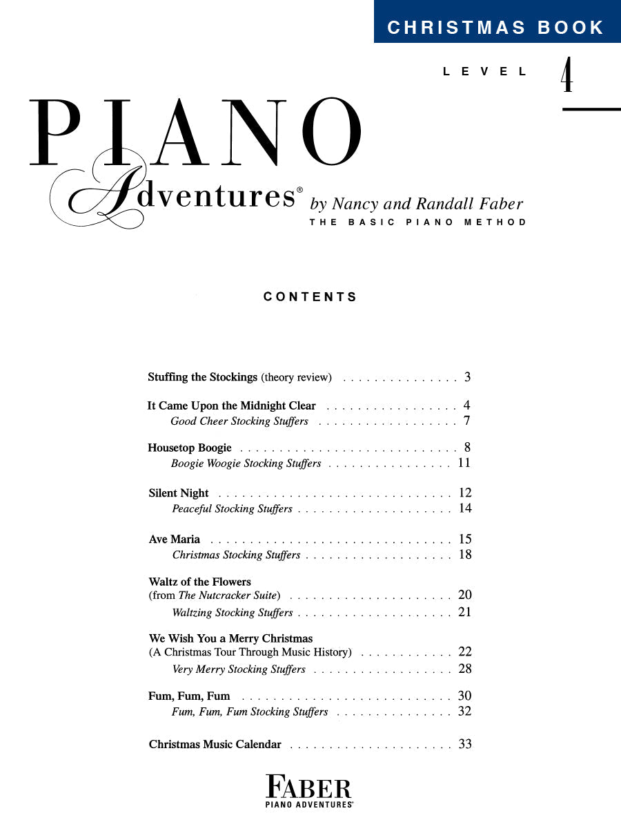 Piano Adventures: Christmas Level 4 Book & Keyboard