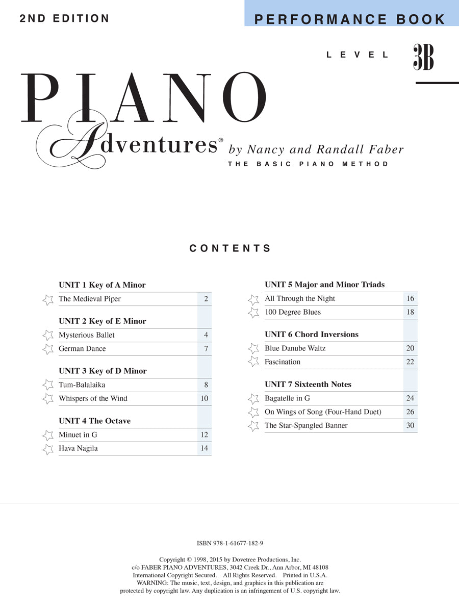 Piano Adventures: Performance Level 3B Book & Keyboard