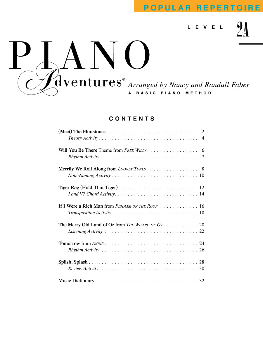 Piano Adventures: Popular Repertoire Level 2A Book & Keyboard