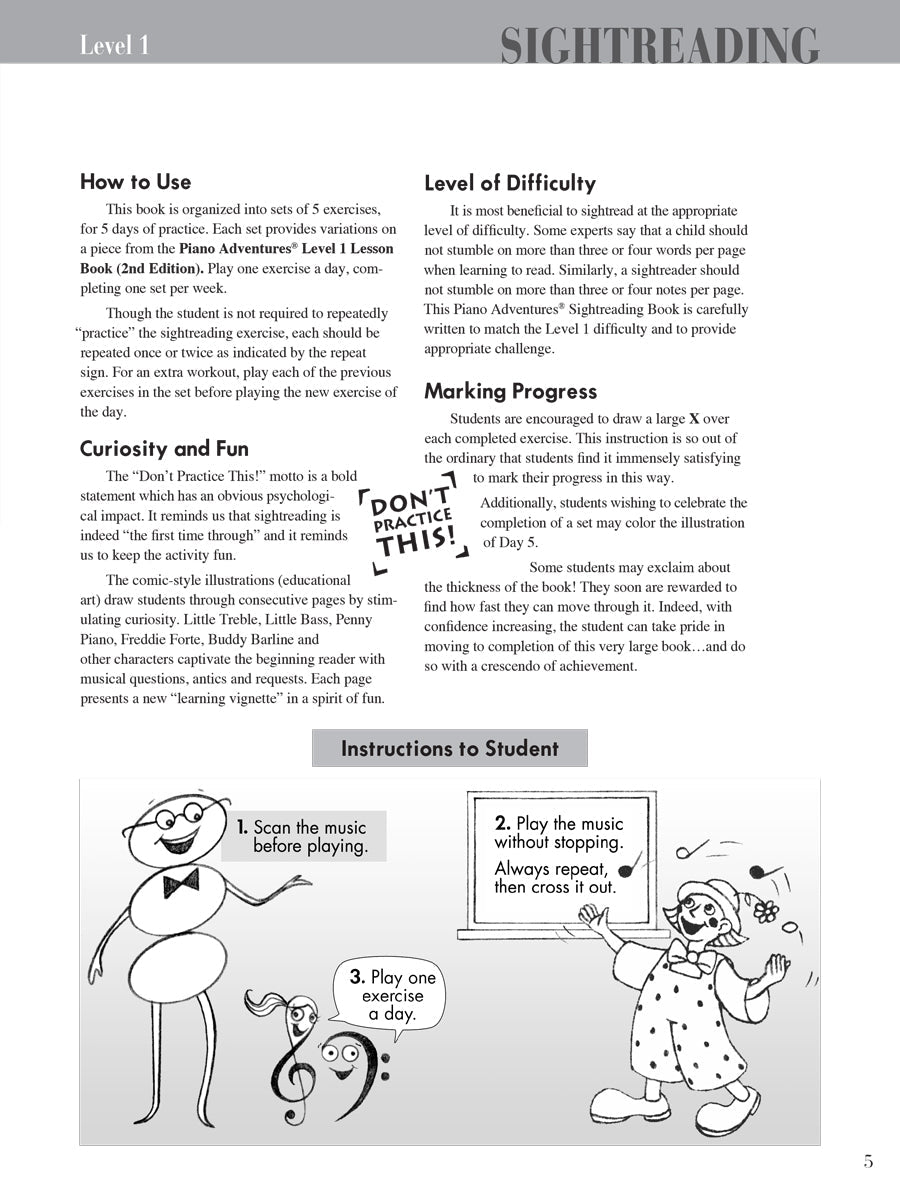 Piano Adventures: Sightreading Level 1 Book & Keyboard