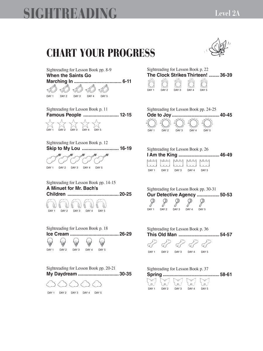 Piano Adventures: Sight-Reading Level 2A Book