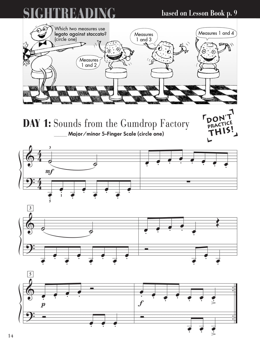 Piano Adventures Sightreading 2B Book & Keyboard