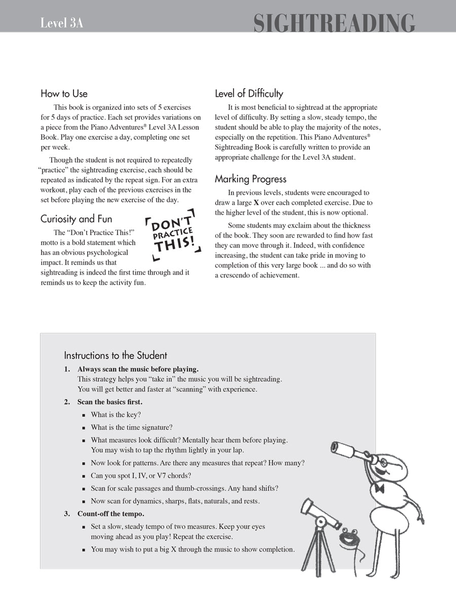 Piano Adventures: Sight-Reading Level 3A Book & Keyboard