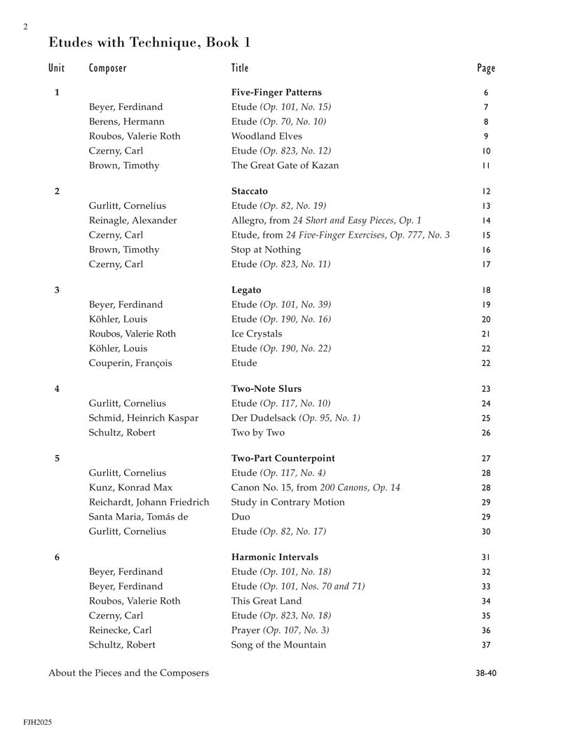 Succeeding With The Masters- Etudes With Technique Volume 1 Book