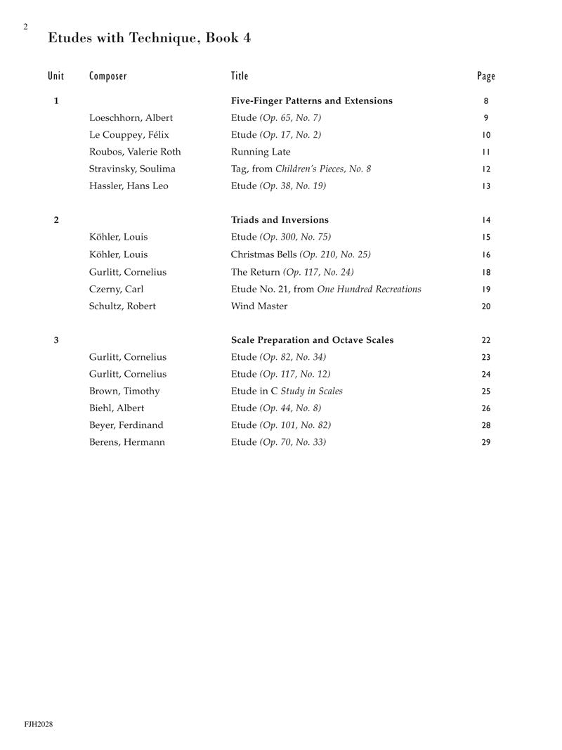 Succeeding With The Masters- Etudes With Technique Volume 4 Book