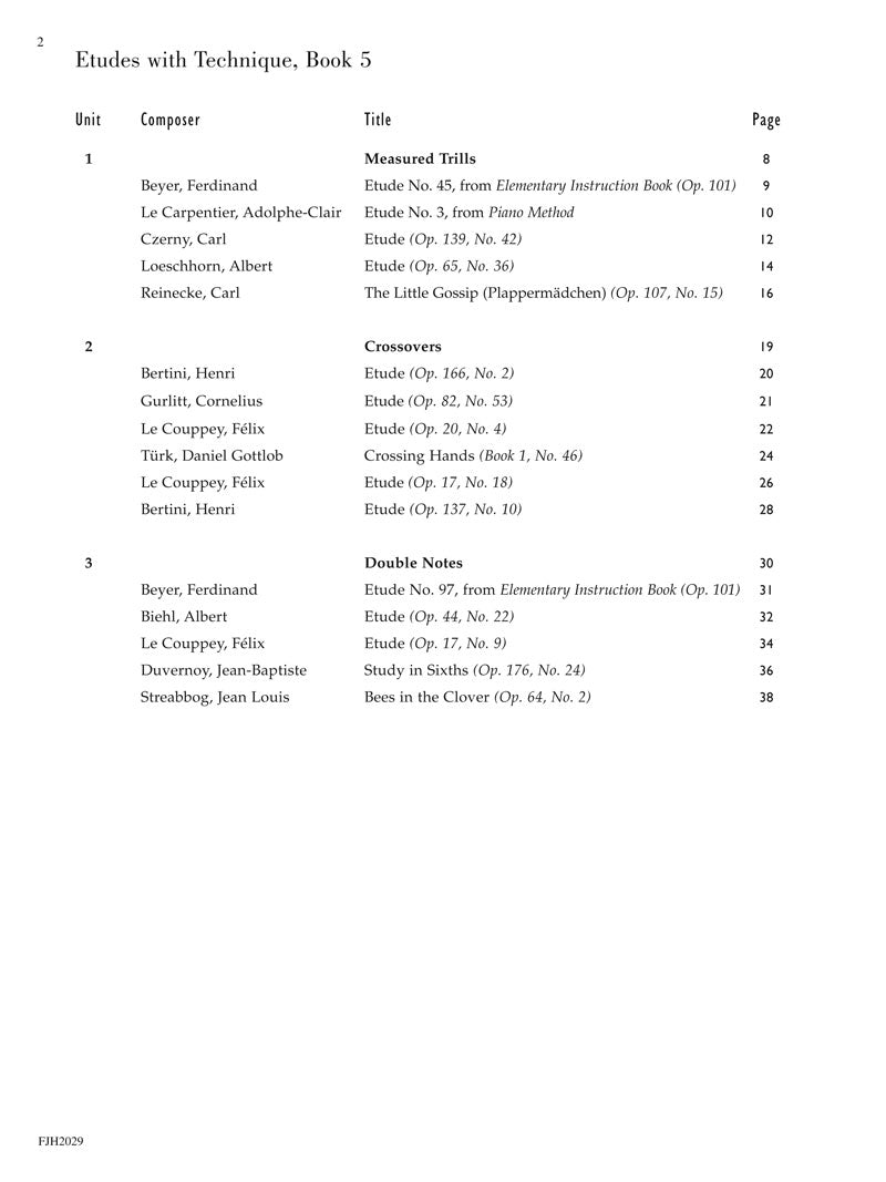 Succeeding With The Masters- Etudes With Technique Volume 5 Book