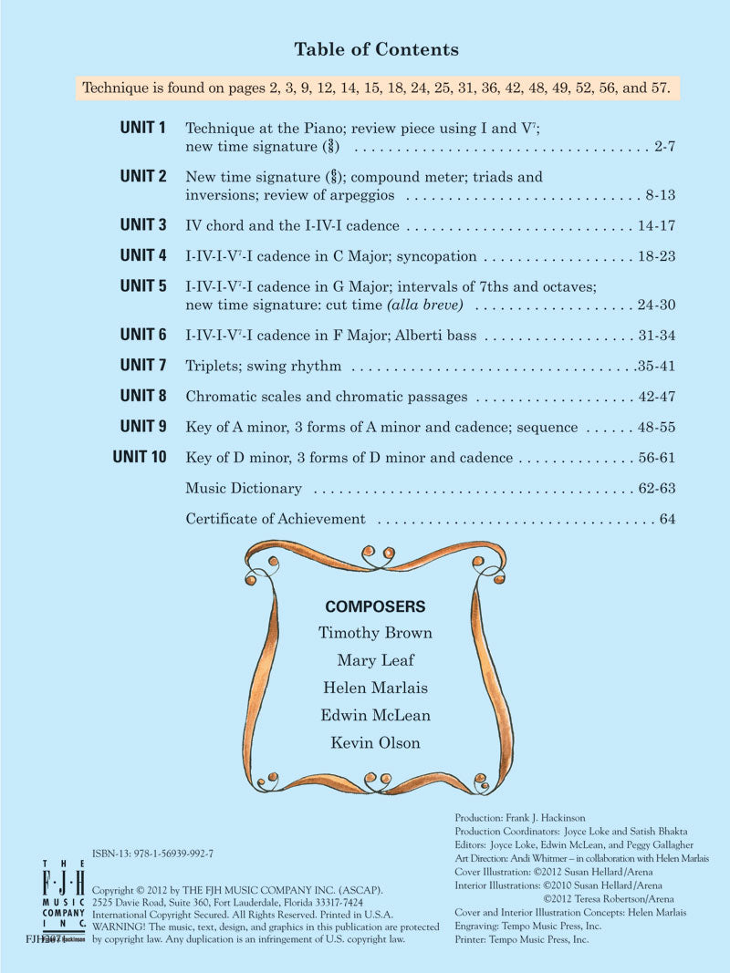 Succeeding At The Piano - Grade 3 Lesson & Technique Book/Ola (2nd Edition)