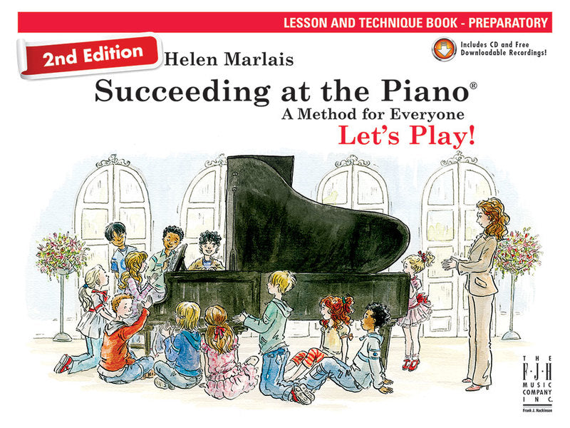 Succeeding At The Piano Preparatory Lesson & Technique Book/Cd Keyboard