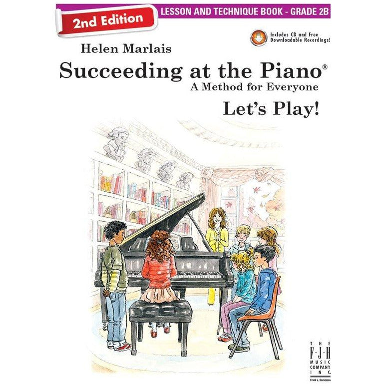 SUCCEEDING AT THE PIANO 2ND ED GRADE 2B LESSON & TECH BK/CD - Music2u