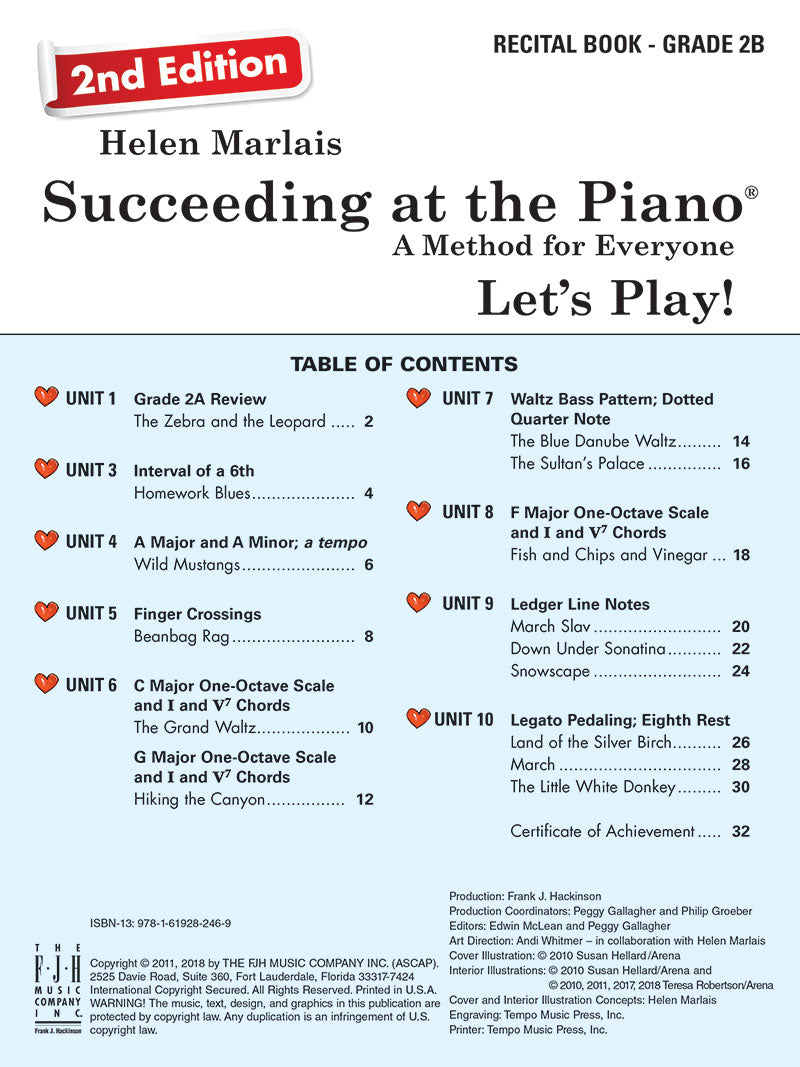 Succeeding At The Piano - Recital Grade 2B Book/Cd (2nd Edition)