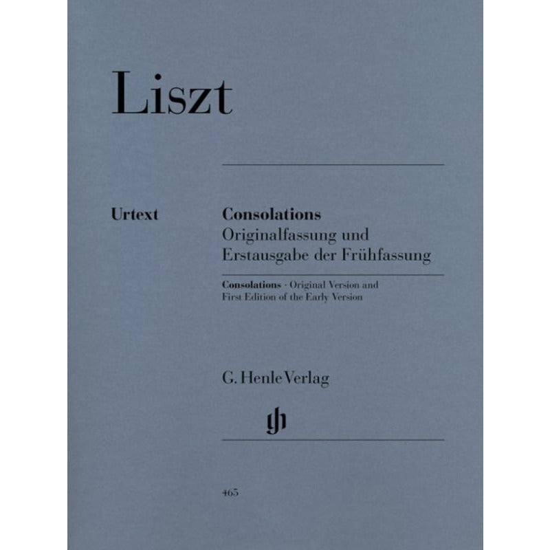 LISZT - 6 CONSOLATIONS 1ST & 1850 VERSION PIANO - Music2u