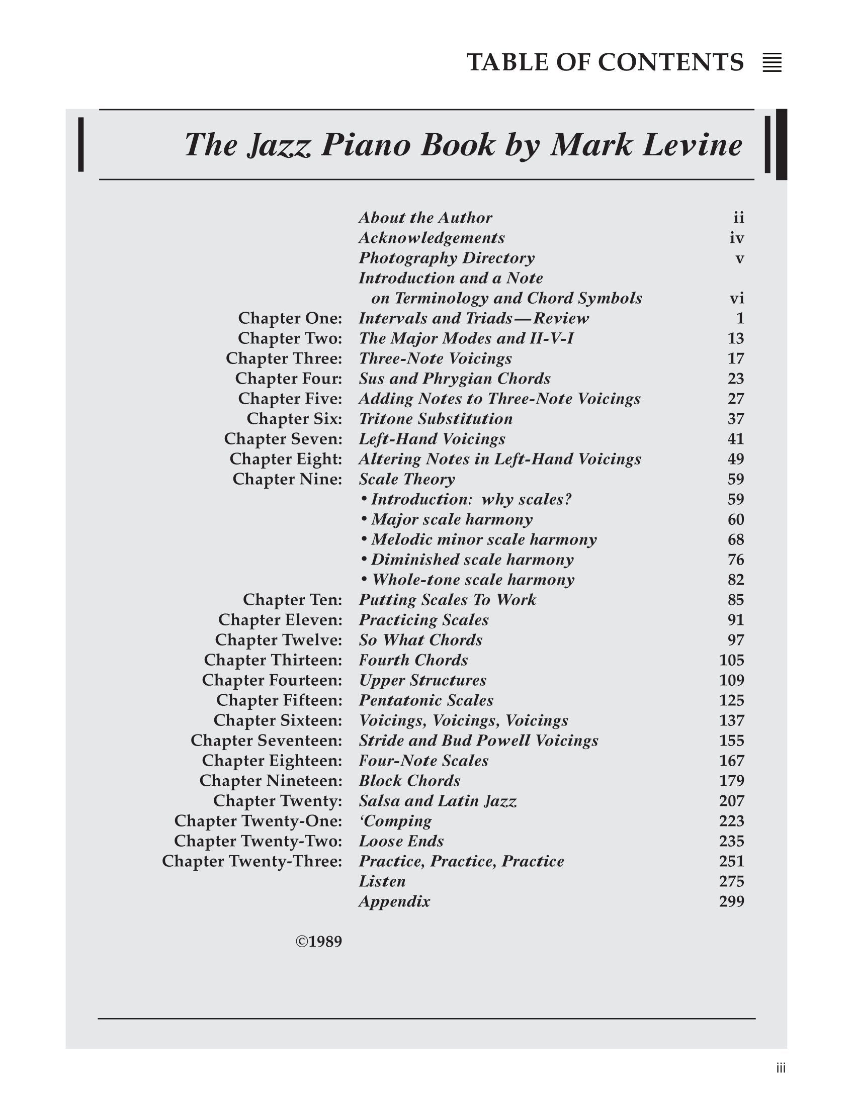 The Jazz Piano Book - Highly Acclaimed Method