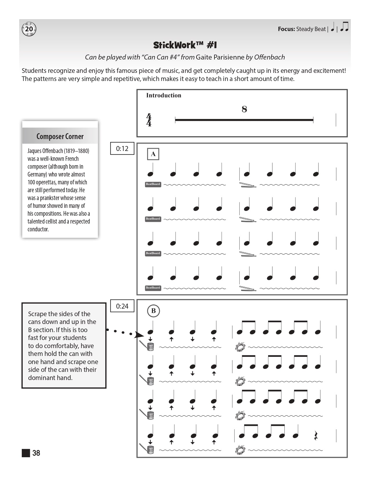 Kidstix Book/CD-ROM - Rockin' Repertoire for Rhythm Readiness Classroom Kit