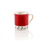 COLOUR BLOCK MUG RED