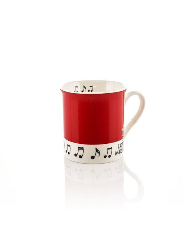 COLOUR BLOCK MUG RED