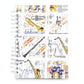 A6 Hardback Spiral Notebook - Music Instruments Design