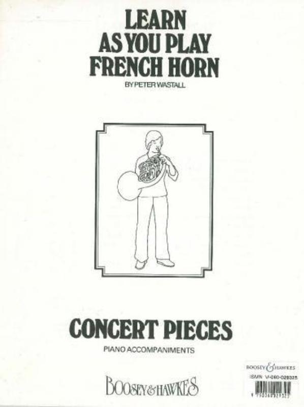 Learn As You Play Horn Concert Pieces Piano Accomp