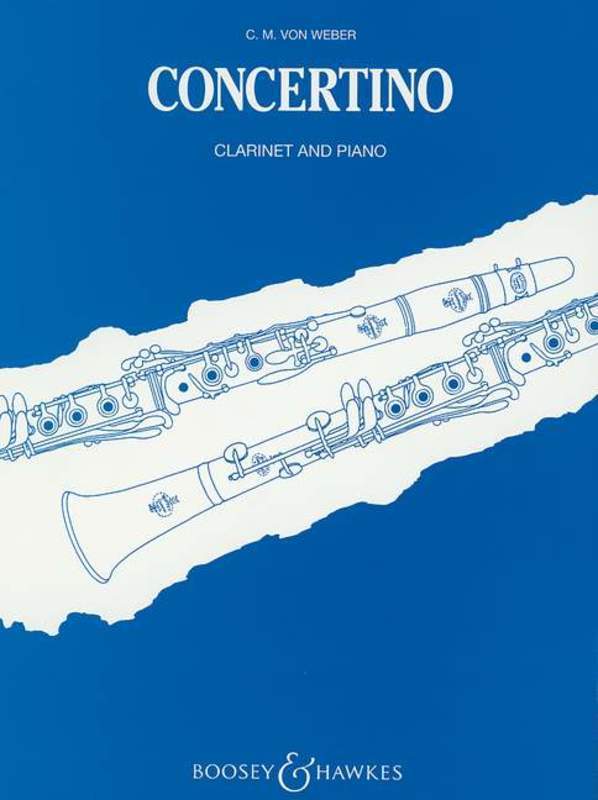 Weber - Concertino In E Flat Op 26 Clarinet/Piano