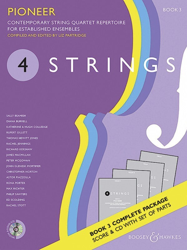 4 Strings - Pioneer Bk 3 String Quartet Sc/Pts/Cd