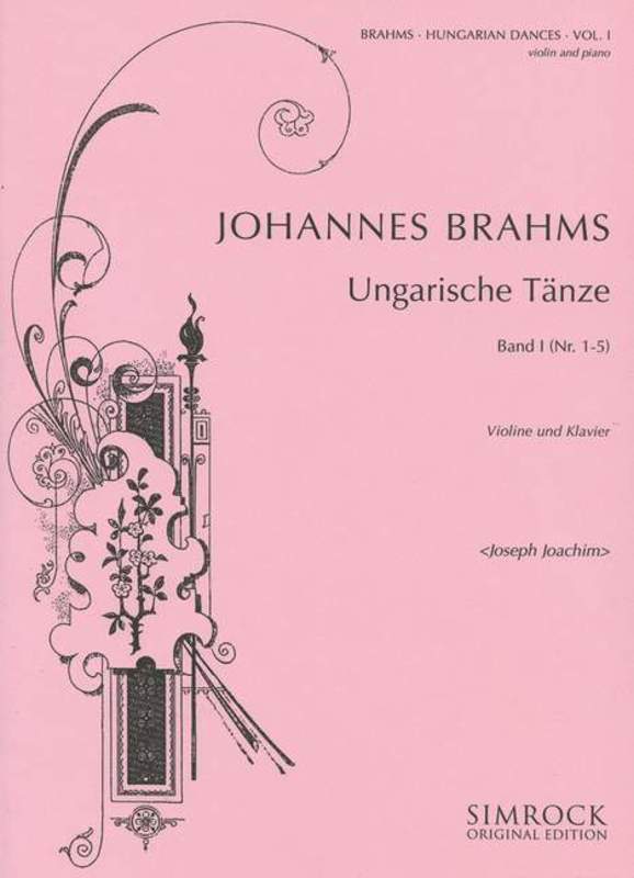 Brahms - Hungarian Dances Vol 1 For Violin/Piano