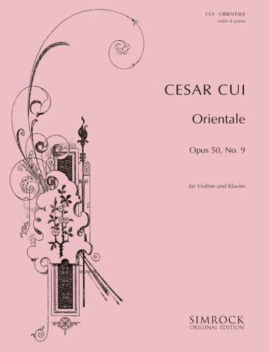 Cui - Orientale Op 50 No 9 Violin/Piano