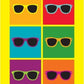 POP ART SUNGLASSES GREETING CARD