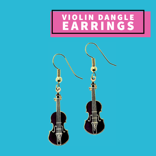 Violin Earrings