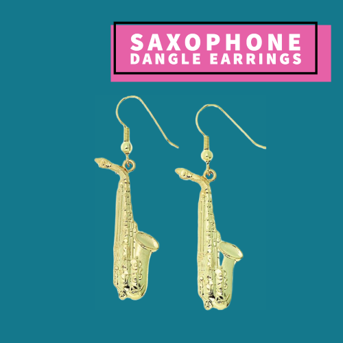 Saxophone Dangle Earrings