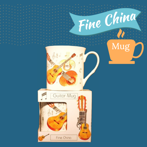 Fine China Mug - Acoustic Guitar Design