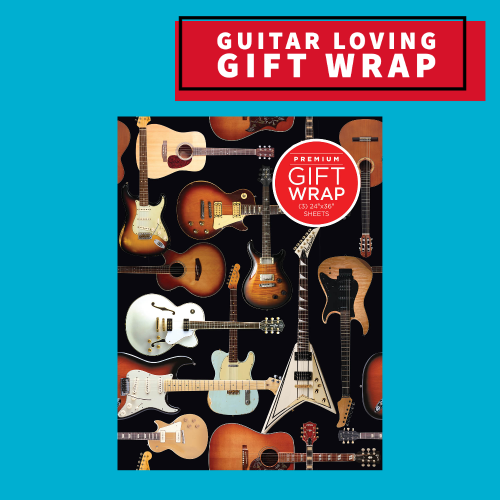 Gift Wrapping Paper - Guitar Collage Theme