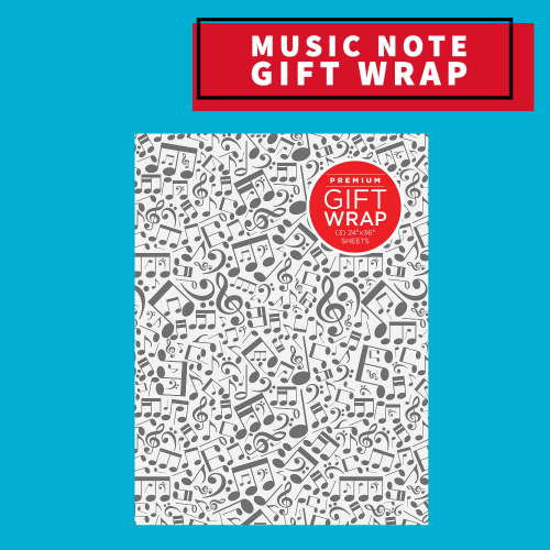 Gift Wrapping Paper - Music Notes Theme