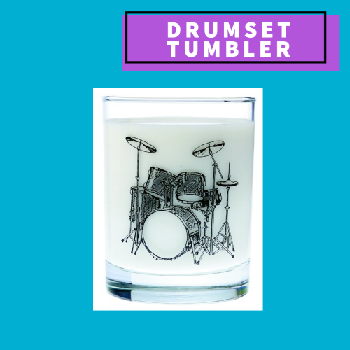 Drumset Tumbler Glass