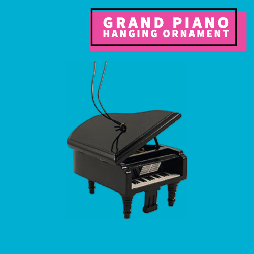 Grand Piano Hanging Ornament (Black)