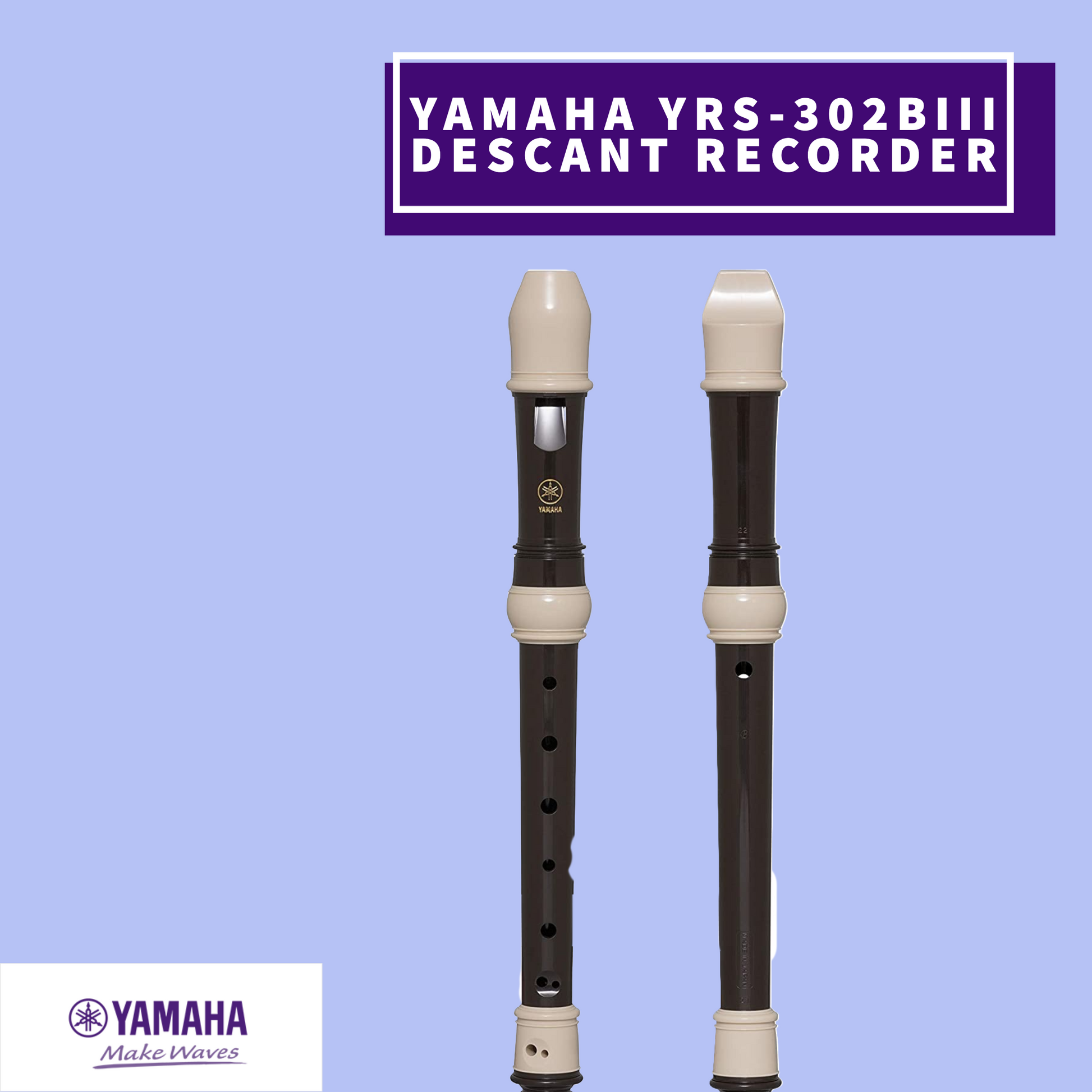 Yamaha Yrs-302Biii Descant 3 Piece Abs Resin Recorder (Key Of C) Musical Instruments & Accessories