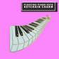 Floating Piano Keys Keychain Charm