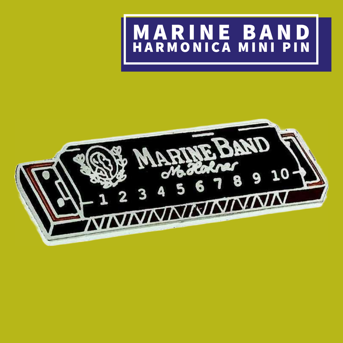 Marine Band 1896 Harmonica Mini Pin